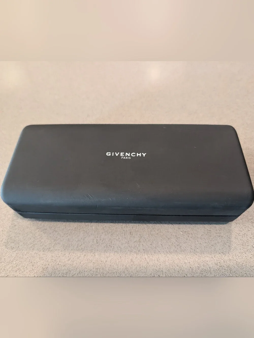 Givenchy Black Eyewear Case with White Logo